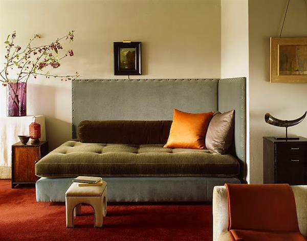 Grote foto op maat gemaakte hoekopstelling hoofdbord huis en inrichting slaapbanken