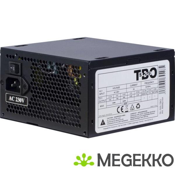 Grote foto inter tech sl 500 tbo power supply unit 500w zwart computers en software overige