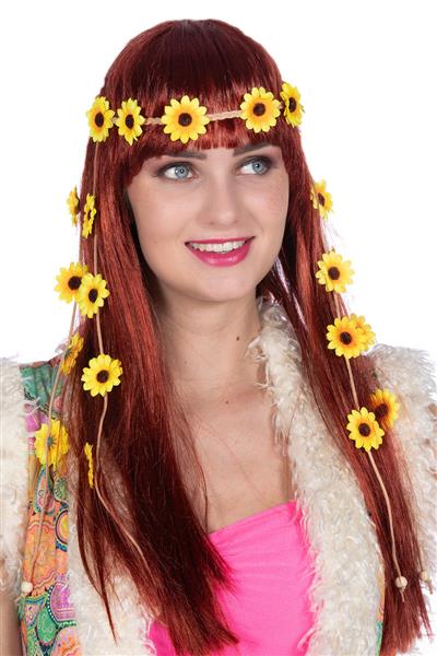Grote foto bloemen haarband geel dames verzamelen overige verzamelingen