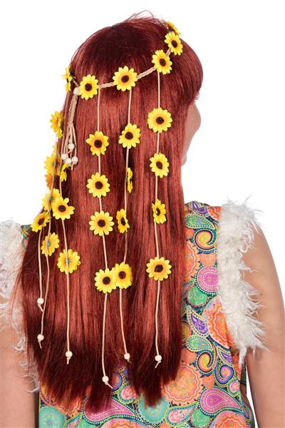 Grote foto bloemen haarband geel dames verzamelen overige verzamelingen