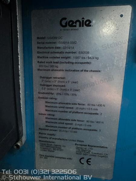 Grote foto genie gs 4069 dc doe het zelf en verbouw hoogwerkers