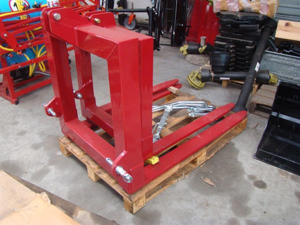 Grote foto dra pallet dragers drie punts agrarisch tractor toebehoren