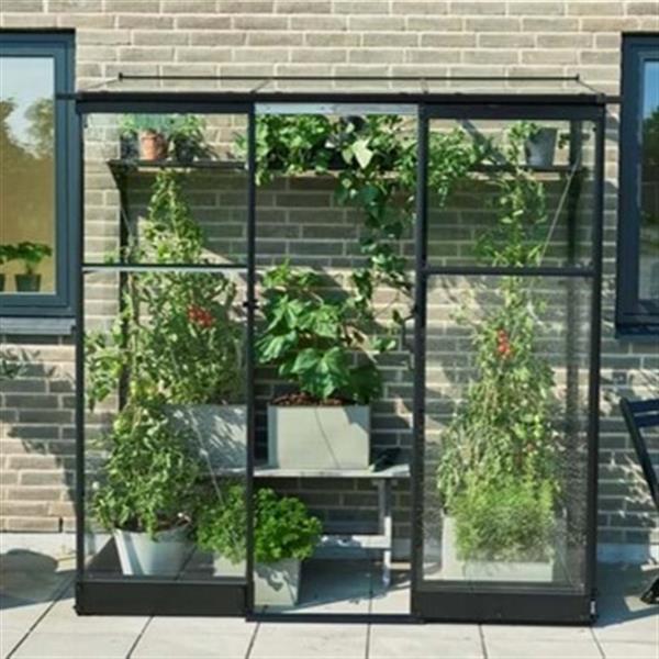 Grote foto tuinkas muurserre qube lt 26 255 x 382 x 212 cm tuin en terras kassen en kweekspullen