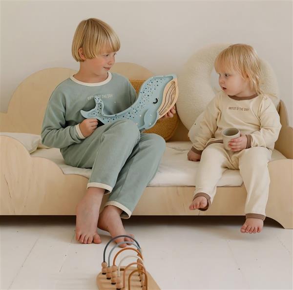 Grote foto peuterbed wolk wit 80x160 cm wit 80x160cm kinderen en baby complete kinderkamers