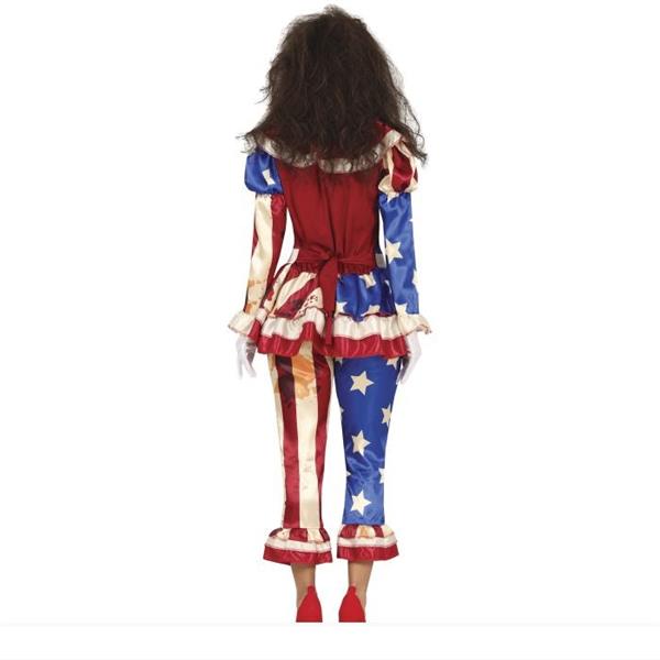 Grote foto clown halloween kostuum dames amirikaanse vlag verzamelen overige verzamelingen