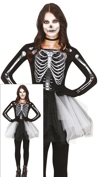 Grote foto skelet halloween jurk dames zwart verzamelen overige verzamelingen