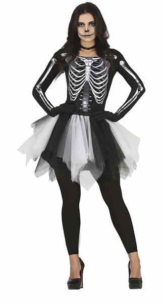 Grote foto skelet halloween jurk dames zwart verzamelen overige verzamelingen