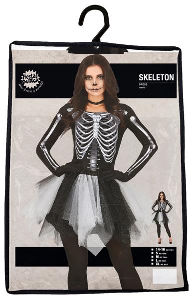 Grote foto skelet halloween jurk dames zwart verzamelen overige verzamelingen