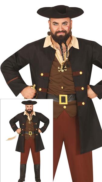 Grote foto piratenpak bruin heren verzamelen overige verzamelingen
