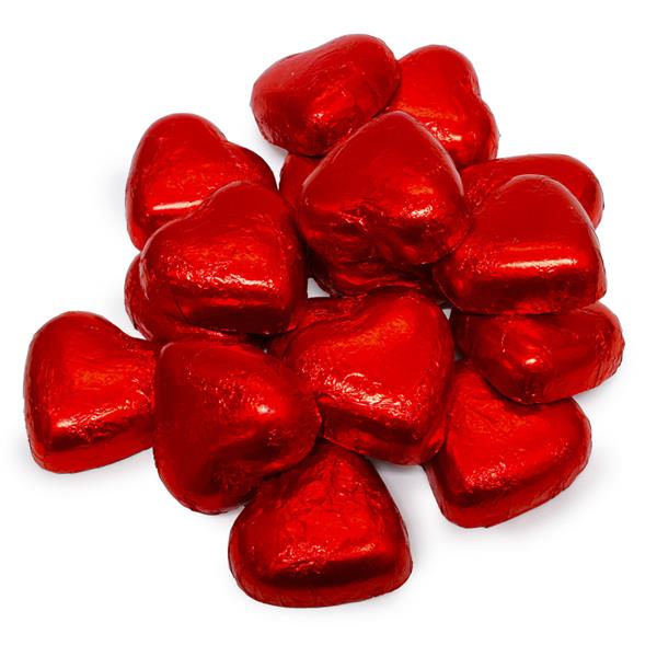 Grote foto rode chocolade harten valentijn diversen levensmiddelen