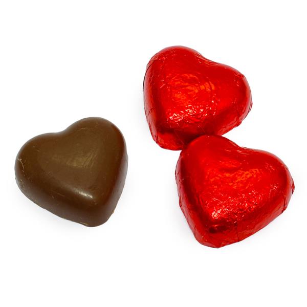 Grote foto rode chocolade harten valentijn diversen levensmiddelen