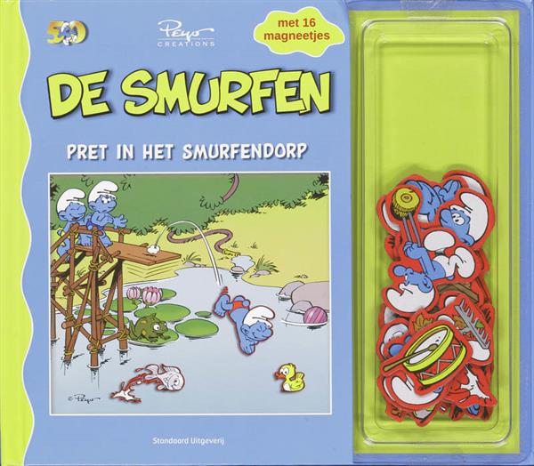 Grote foto de smurfen pret in het smurfendorp de smurfen boeken jeugd 13 jaar en ouder