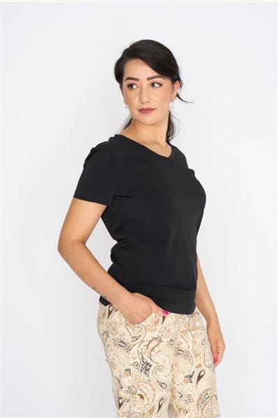 Grote foto travel t shirt uni black 2080 kleding dames t shirts
