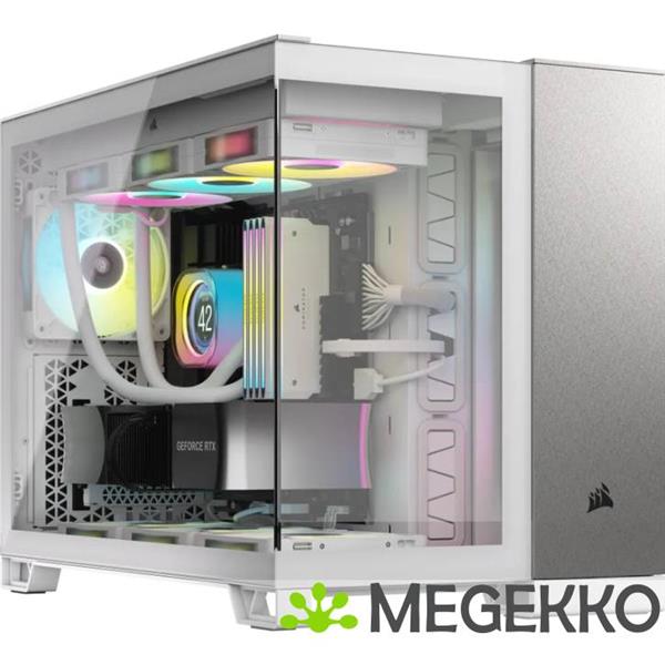 Grote foto corsair cc 9011289 ww computerbehuizing midi tower grijs wit computers en software behuizingen en kasten
