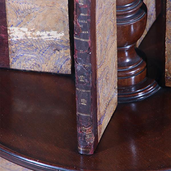 Grote foto stommeknecht of beter nog stommeboekenknecht georgian ca 1800 draaibaar no.222110 antiek en kunst stoelen en banken