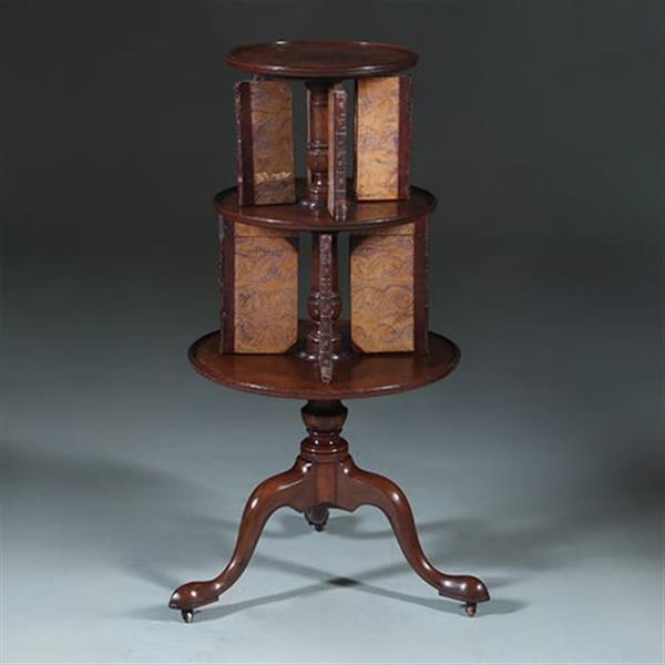 Grote foto stommeknecht of beter nog stommeboekenknecht georgian ca 1800 draaibaar no.222110 antiek en kunst stoelen en banken
