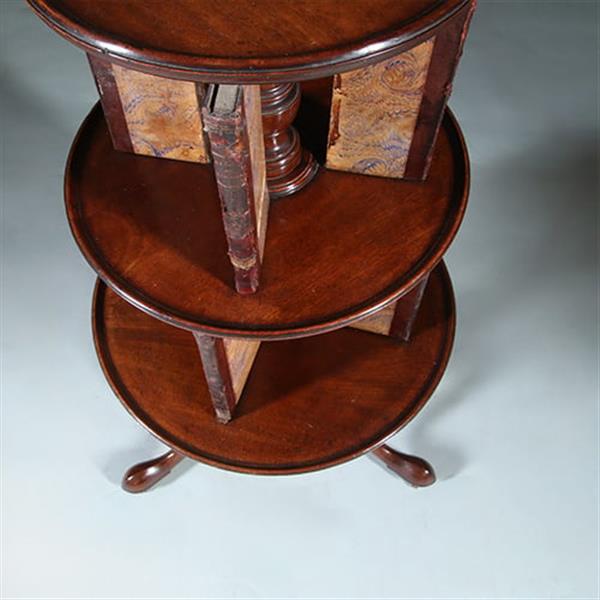Grote foto stommeknecht of beter nog stommeboekenknecht georgian ca 1800 draaibaar no.222110 antiek en kunst stoelen en banken