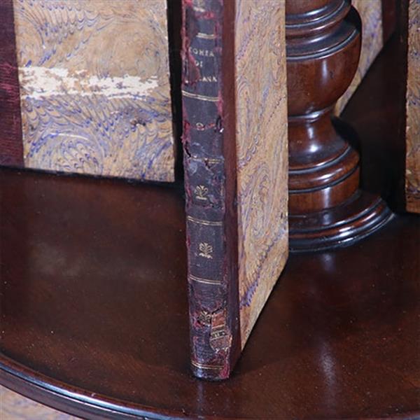 Grote foto stommeknecht of beter nog stommeboekenknecht georgian ca 1800 draaibaar no.222110 antiek en kunst stoelen en banken