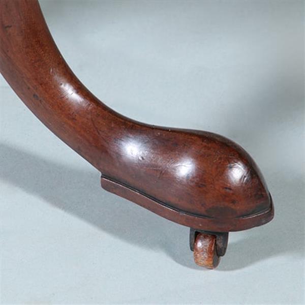 Grote foto stommeknecht of beter nog stommeboekenknecht georgian ca 1800 draaibaar no.222110 antiek en kunst stoelen en banken