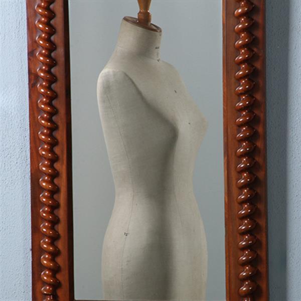 Grote foto biedermeier spiegel ca 1835 met onder en boven een bloemmahonie paneel getorste zuilen langszij no. antiek en kunst spiegels