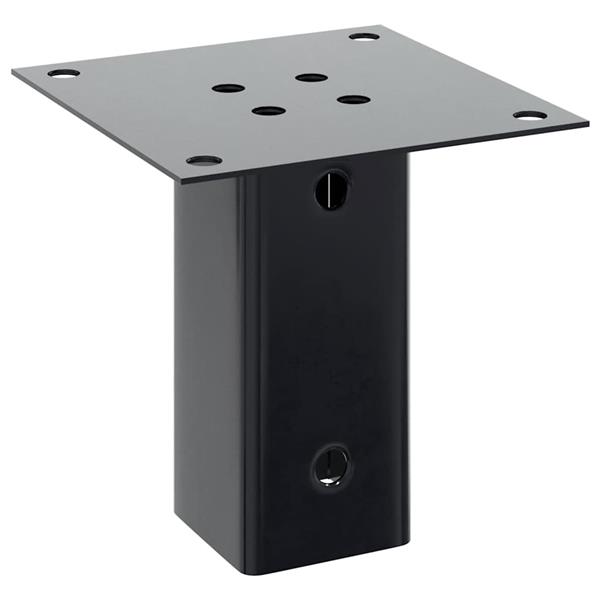 Grote foto vidaxl spokkels vierkant 4 st 61x61 mm gepoedercoat staal antraciet tuin en terras overige tuin en terras