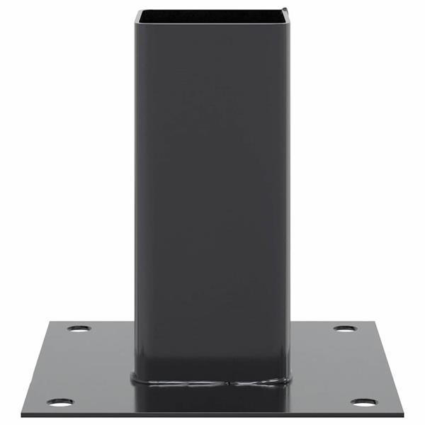 Grote foto vidaxl spokkels vierkant 4 st 61x61 mm gepoedercoat staal antraciet tuin en terras overige tuin en terras