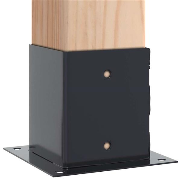 Grote foto vidaxl paonderstellen vierkant 4 st 121x121 mm gepoedercoat staal tuin en terras overige tuin en terras