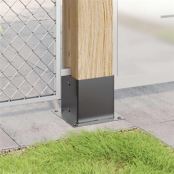 Grote foto vidaxl paonderstellen vierkant 12 st 141x141 mm gepoedercoat staal tuin en terras overige tuin en terras