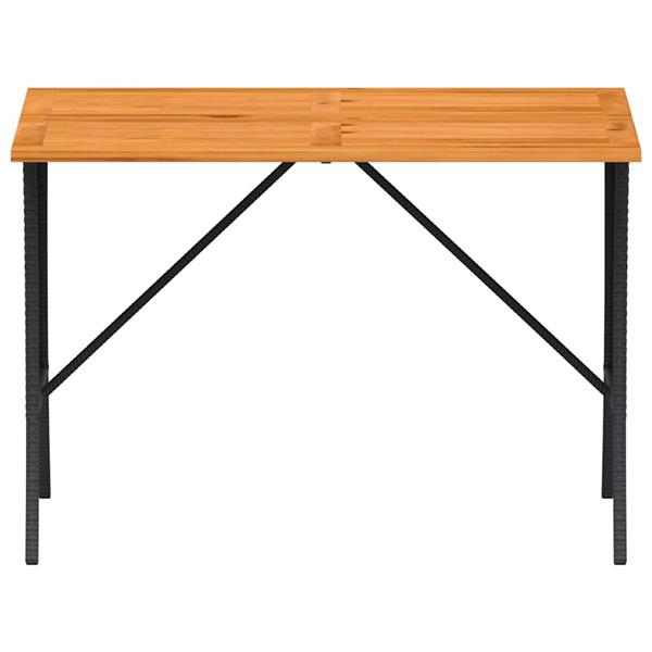 Grote foto vidaxl 3 delige loungeset met kussens poly rattan zwart tuin en terras tuinmeubelen
