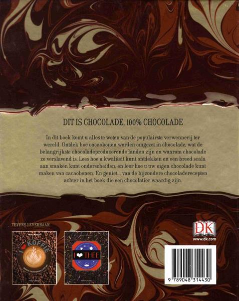 Grote foto i chocolade boeken kookboeken