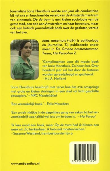 Grote foto op de tram boeken literatuur