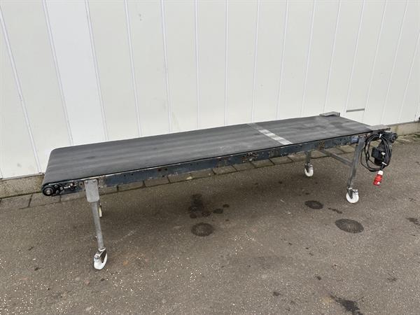 Grote foto zti mechatronics transportband roestvrij staal 310 x 70 cm agrarisch transportbanden