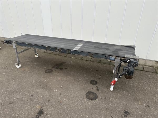 Grote foto zti mechatronics transportband roestvrij staal 310 x 70 cm agrarisch transportbanden
