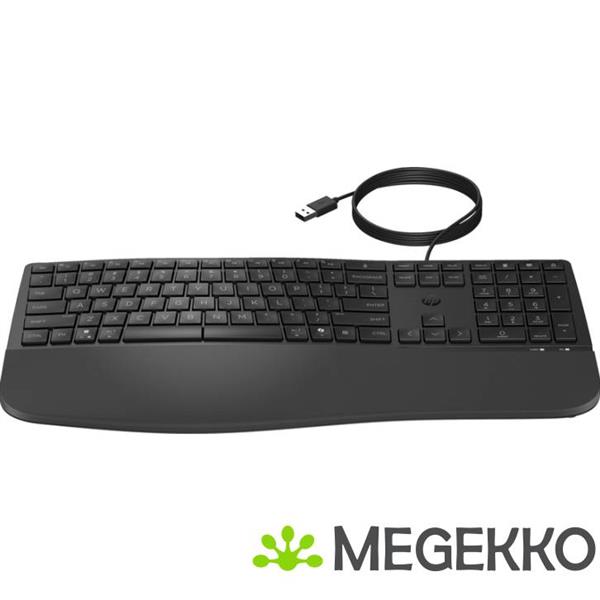 Grote foto hp 485 comfort wired keyboard computers en software toetsenborden