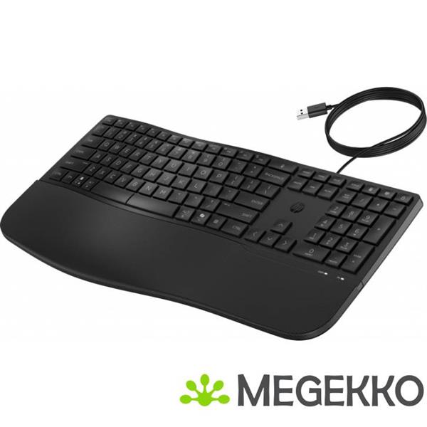 Grote foto hp 485 comfort wired keyboard computers en software toetsenborden