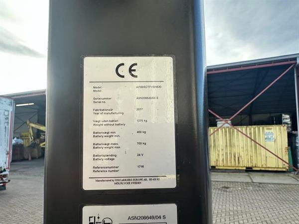 Grote foto vs 22023 elektrische meerijd stapelaar atlet 6300mm doe het zelf en verbouw hefwerktuigen