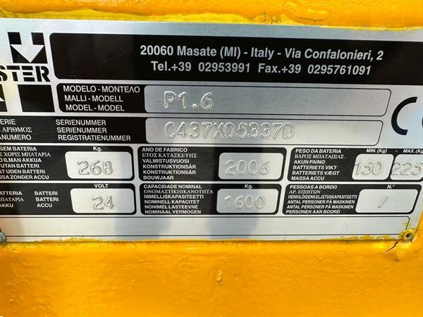Grote foto vs 22025 elektrische palletwagen hyster p1.6 doe het zelf en verbouw hefwerktuigen