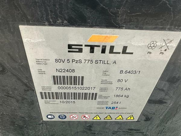Grote foto vs 22026 elektrische triplex heftruck mitsubishi fb35k agrarisch heftrucks