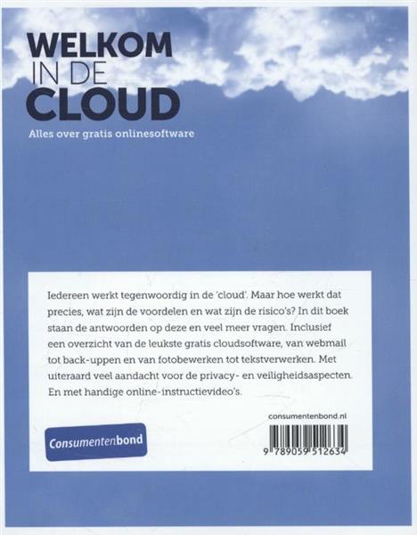 Grote foto welkom in de cloud boeken informatica computer