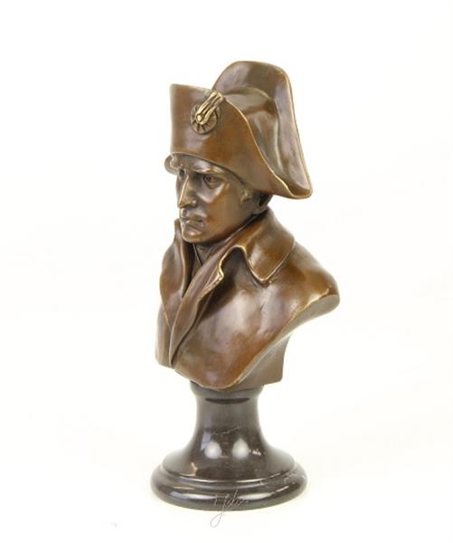 Grote foto een bronzen sculptuur van napoleon buste tuin en terras tuindecoratie