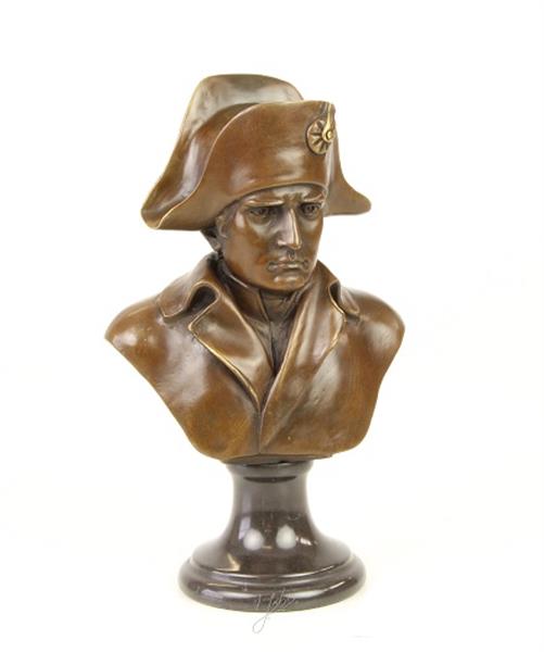 Grote foto een bronzen sculptuur van napoleon buste tuin en terras tuindecoratie