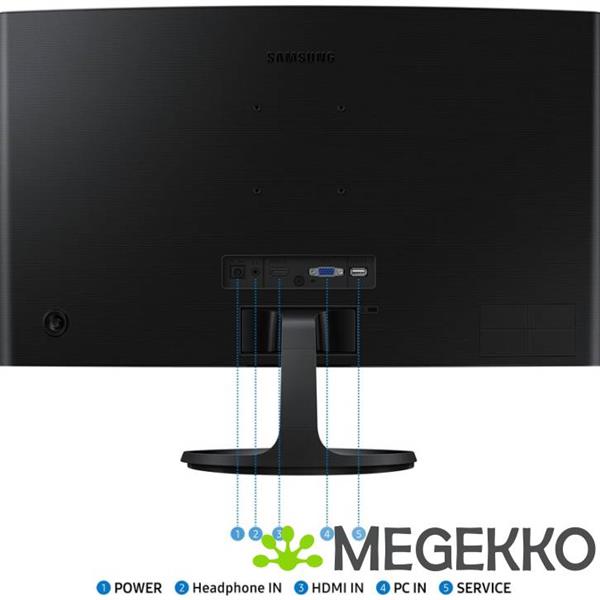 Grote foto samsung essential s3 ls24d360gauxen 24 full hd curved 100hz va monitor computers en software overige computers en software