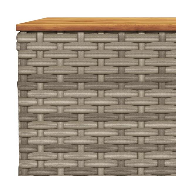 Grote foto vidaxl 5 delige loungeset met kussens poly rattan grijs tuin en terras tuinmeubelen