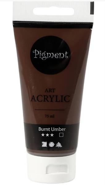 Grote foto allesverf acryl 75 ml semi glanzend dekkend burnt umber acrylverf verzamelen overige verzamelingen
