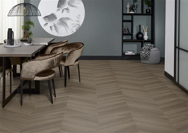 Grote foto yup fulham chevron dryback brown doe het zelf en verbouw tegels