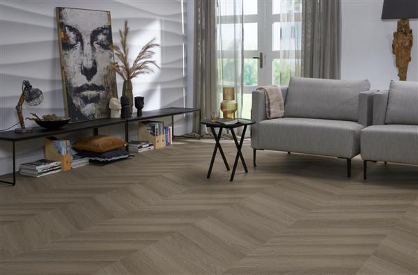 Grote foto yup fulham chevron dryback brown doe het zelf en verbouw tegels