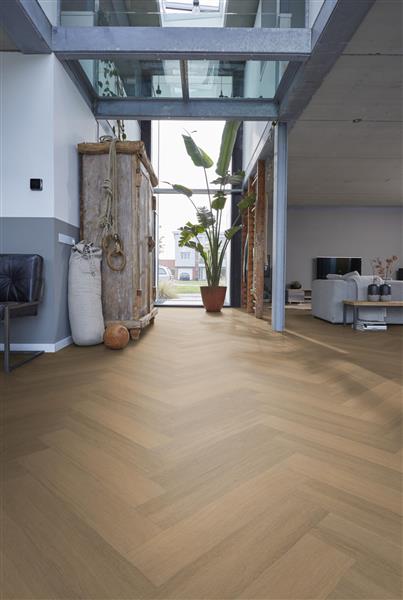Grote foto yup sutton herringbone dryback warm natural doe het zelf en verbouw tegels