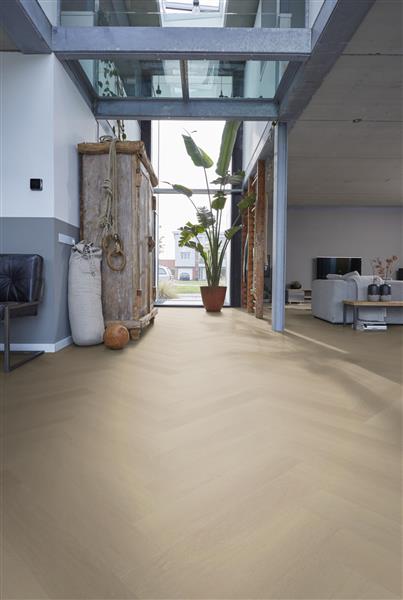 Grote foto yup fulham herringbone dryback beige doe het zelf en verbouw tegels