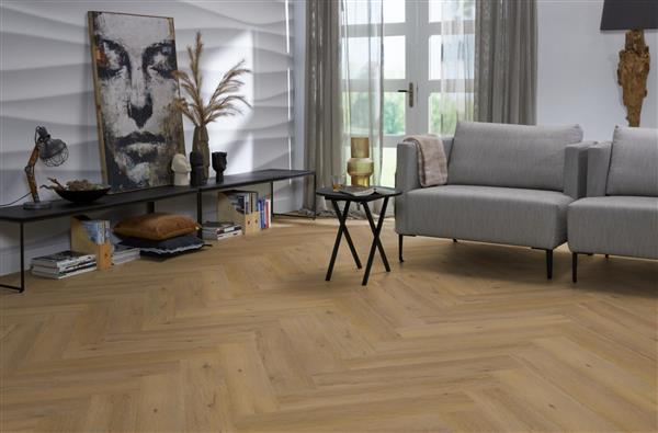 Grote foto yup leyton herringbone dryback dark oak doe het zelf en verbouw tegels