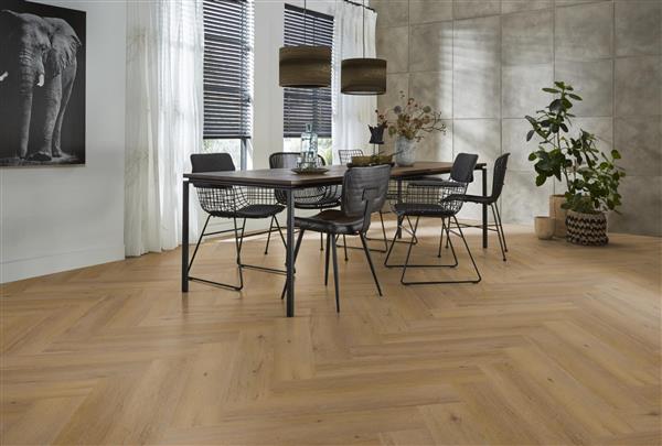 Grote foto yup leyton herringbone dryback dark oak doe het zelf en verbouw tegels